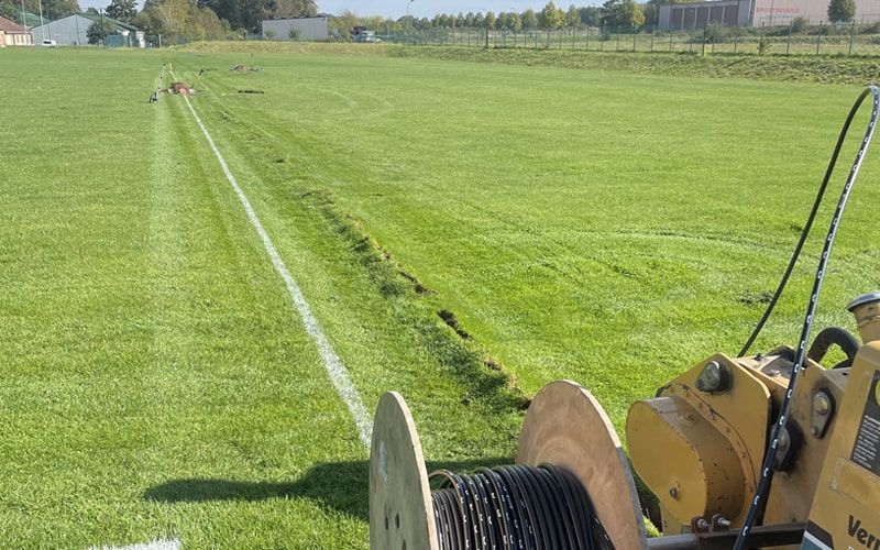 Vollautomatische Bewässerungsanlage für mehrere Sportplätze der Sportschule in Bitburg