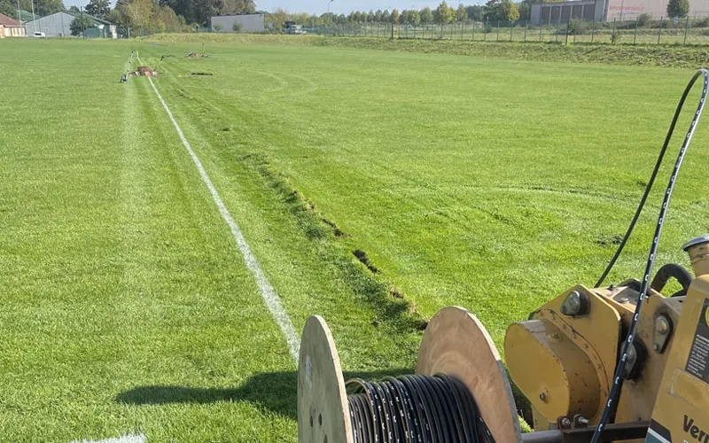 Vollautomatische Bewässerungsanlage für mehrere Sportplätze der Sportschule in Bitburg