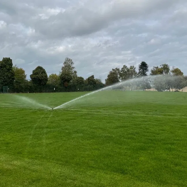Sportplatzberegnung bei der Sportschule in Rheinland-Pfalz